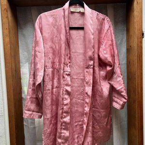 Vintage Victoria's Secret Robe Pink Floral - image 1